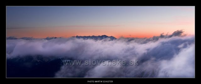 inferno....pohled z Chopku na Vyskoké tatry