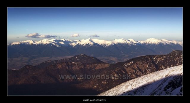 Vysoké Tatry,foceno z Chopku