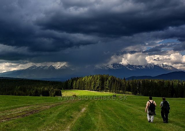 Pohled na Vysoké Tatry.