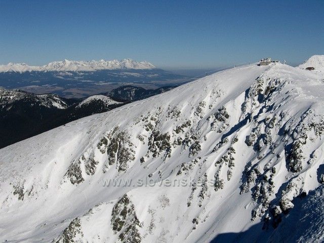 Chopok a Vysoké Tatry.