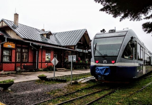 Za deště v Tatranské Lomnici.